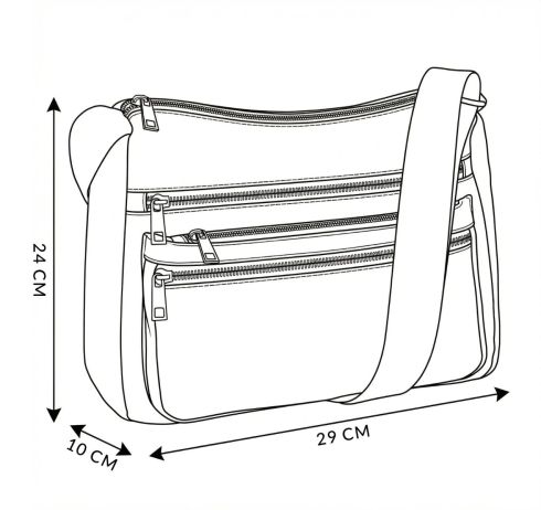 Miejska torebka damska crossbody na ramię