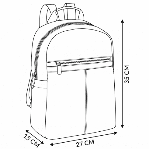 Mały plecak damski czarny ZG845