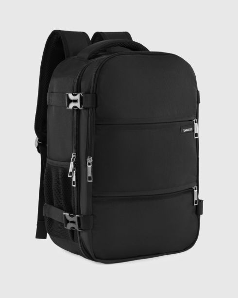 Czarny plecak ergonomiczny 40x20x25, poliester, nylon, Zagatto