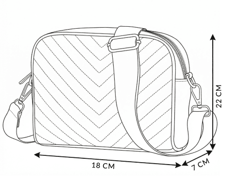 Torebka mała czarna crossbody z ekoskóry