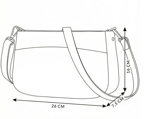 Torebka crossbody damska ze skóry ekologicznej