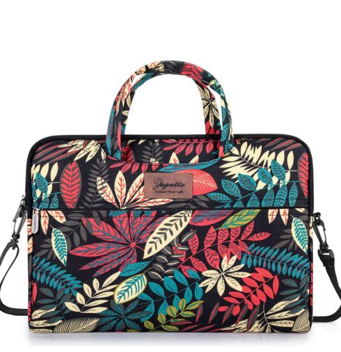 Torba na laptopa w kwiaty 15,6” ZG638 Zagatto - zdjęcie, torba żółta, czarna, czerwona, niebieska