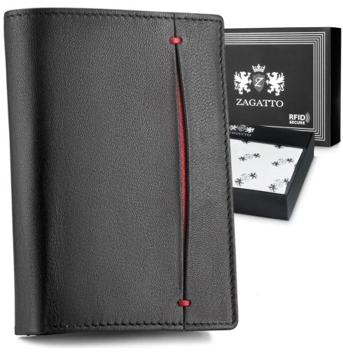 Portfel męski ZG-N4-F4 BLACK-RED - miniatura