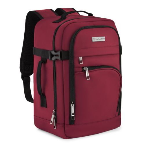 Plecak podróżny 40x20x25 Wizzair bordowy Londyn