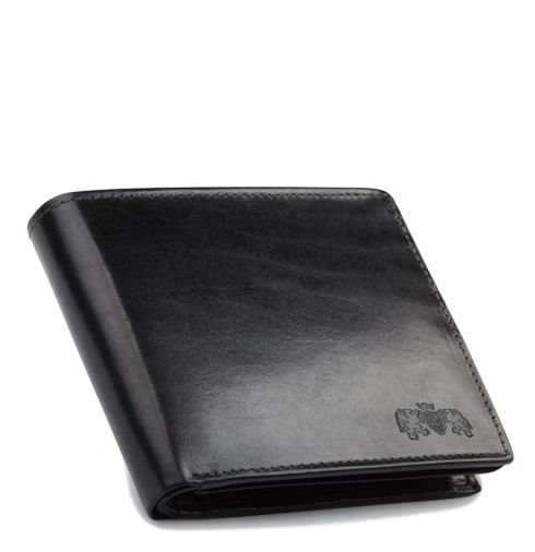 Mały portfel skórzany męski poziomy ZG-109-BAR-2 RFID Secure - miniatura