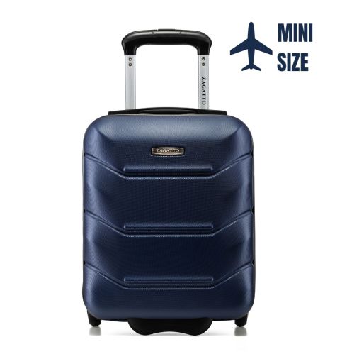 Walizka kabinowa na kółkach 40x30x20, granatowa, ZG507 ABS MINI Blue