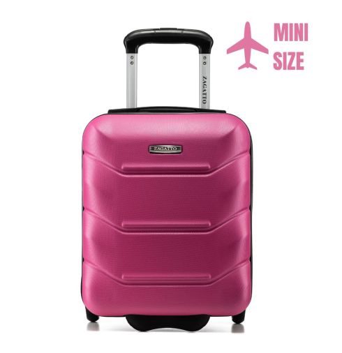 Walizka kabinowa na kółkach 40x30x20, różowa, ZG507 ABS MINI Rose