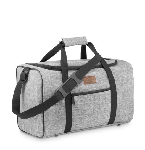 Torba podróżna, szara, 40x20x25, ZG836