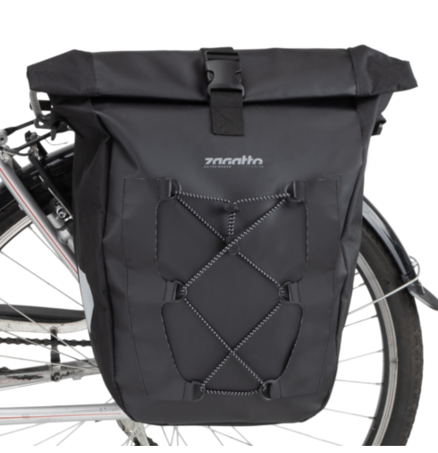 Sakwa rowerowa boczna na bagażnik czarna ZG857