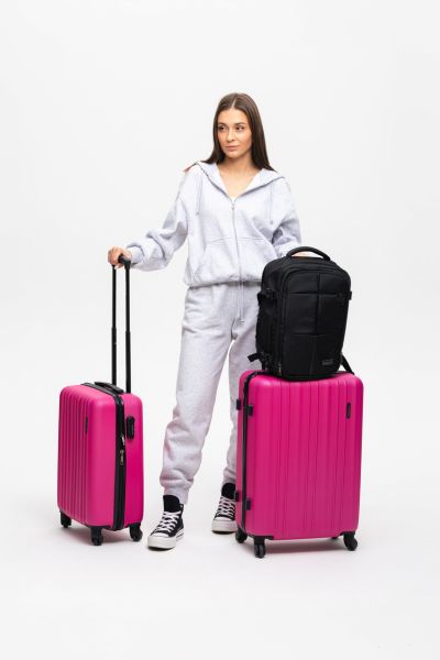Plecak do samolotu ZG1108 i walizka kabinowa ZG509 B Fresh Rose