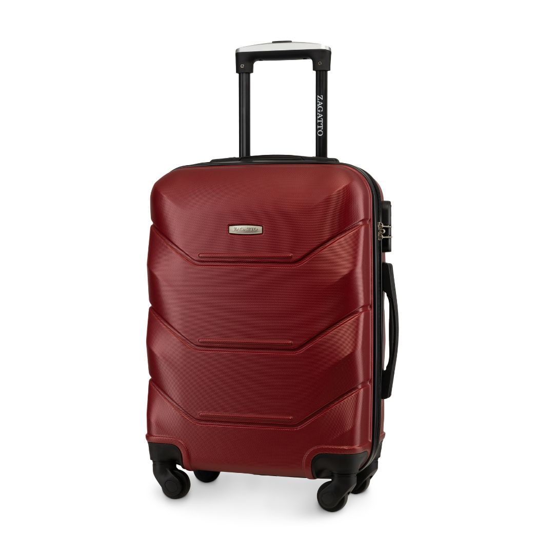 Walizka kabinowa 55x40x20 Zagatto ZG504 ABS C D Red