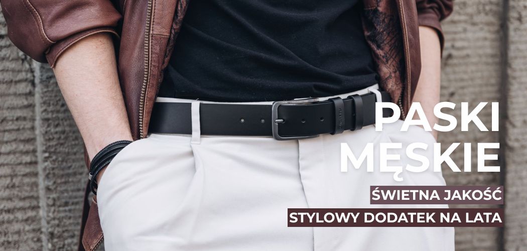 Paski skórzane męskie Zagatto