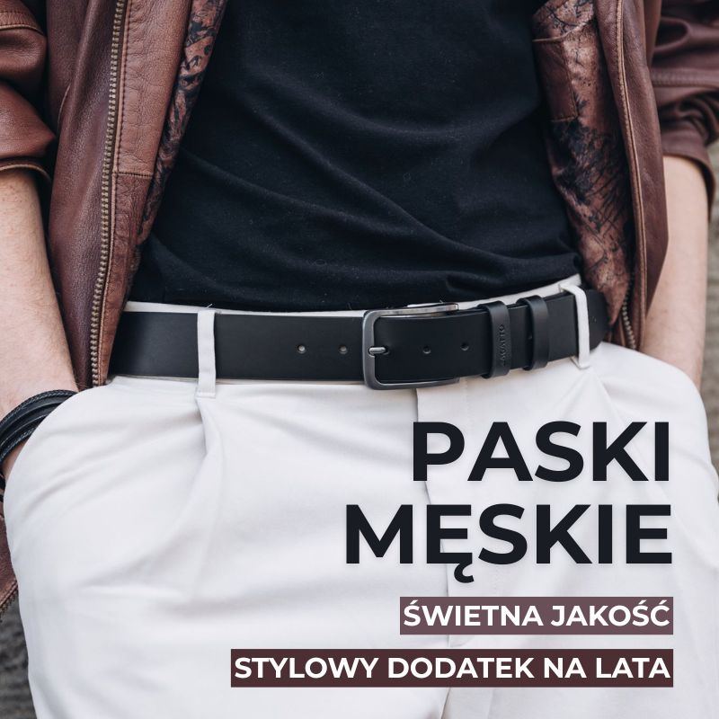 Paski skórzane męskie Zagatto